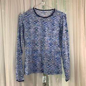 Women’s Long Sleeve Crew Swim Tee XS